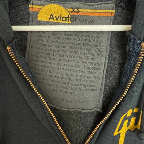 Aviator Nation X Gibson Zip Hoodie - XS - Picture 4 of 7
